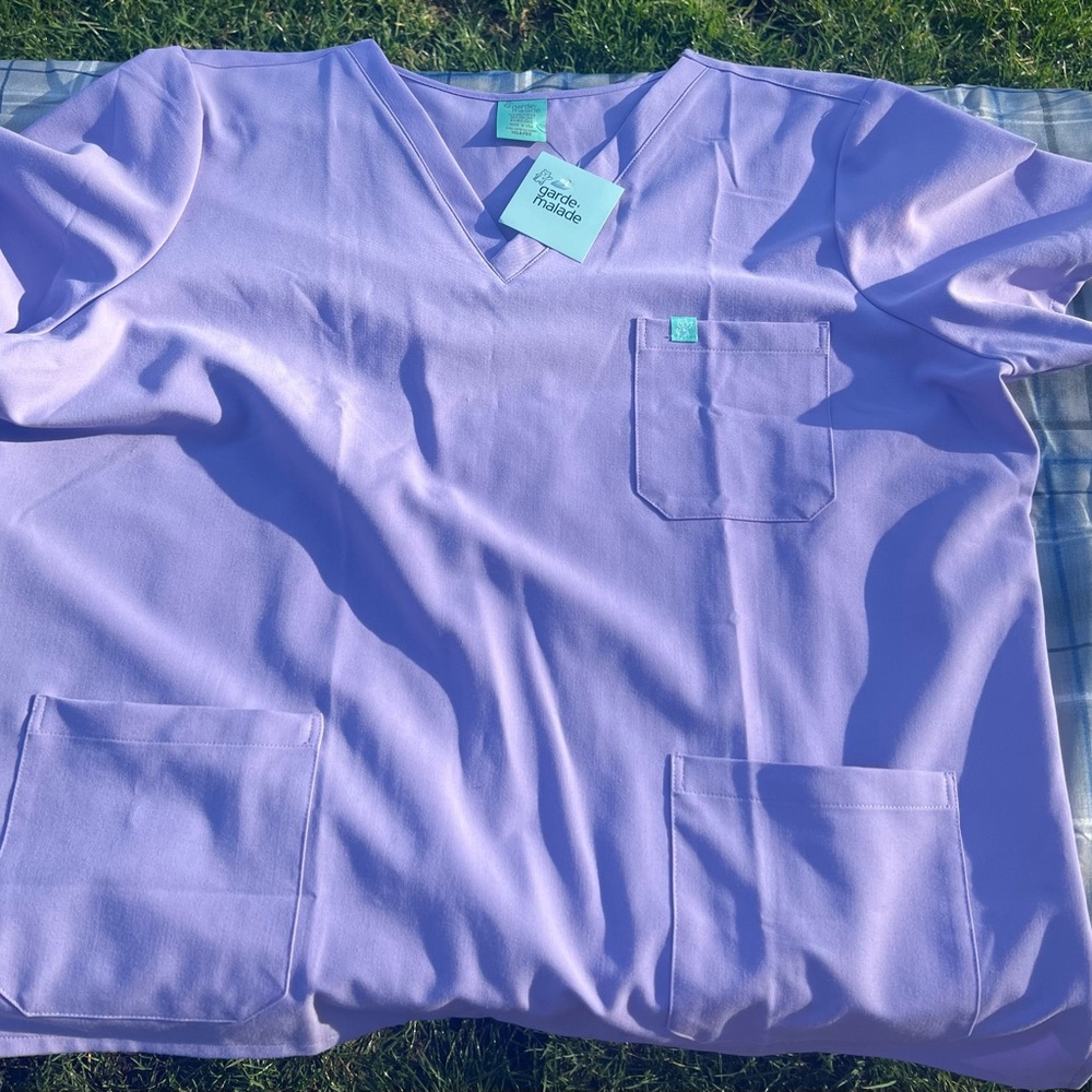 Purple Women's Scrub Top